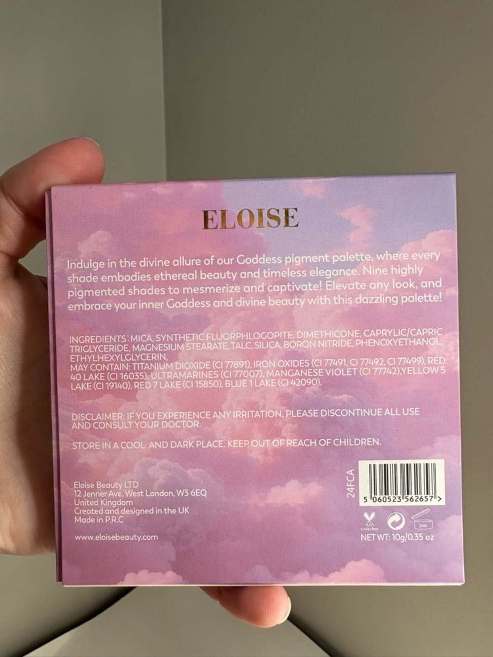 5/$60 Eloise Goddess Eyeshadow Palette (9 Shades) BNIB - Picture 3 of 3